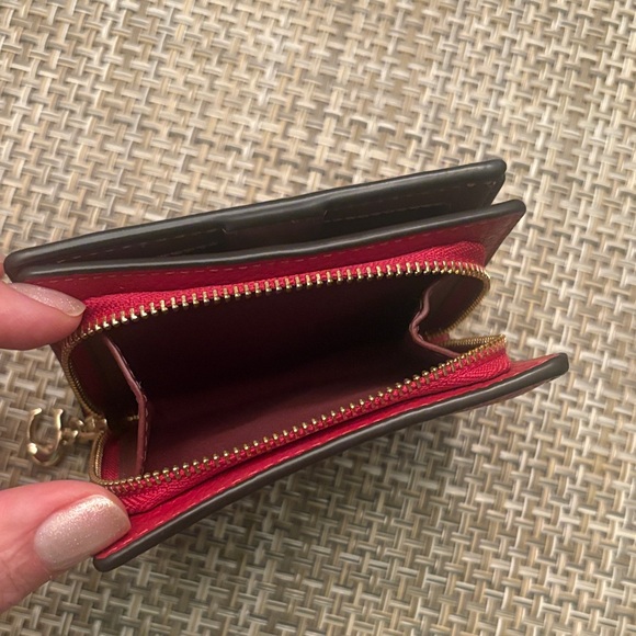 Coach Cherry Red Leather Wallet - Picture 3 of 4
